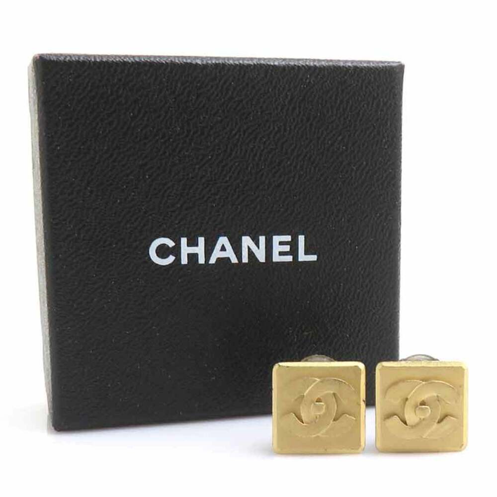 CHANEL Gold Logo Earrings - Picture 14 of 14